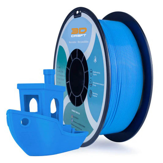 3D Craft Fluorescence PLA Filament 1.75mm, Fluo Blue