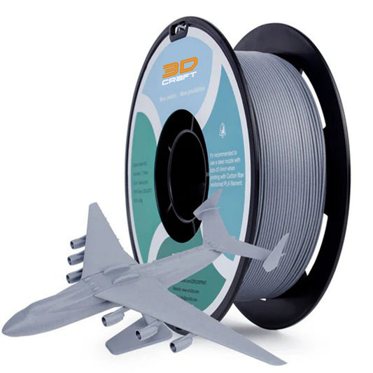 3D Craft Carbon Fiber PLA Filament 1.75mm, Space Gray