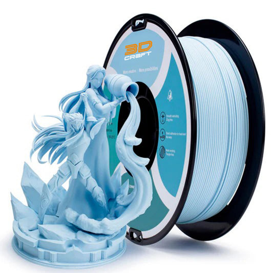 3D Craft Matte PLA Filament 1.75mm, Pastel Blue