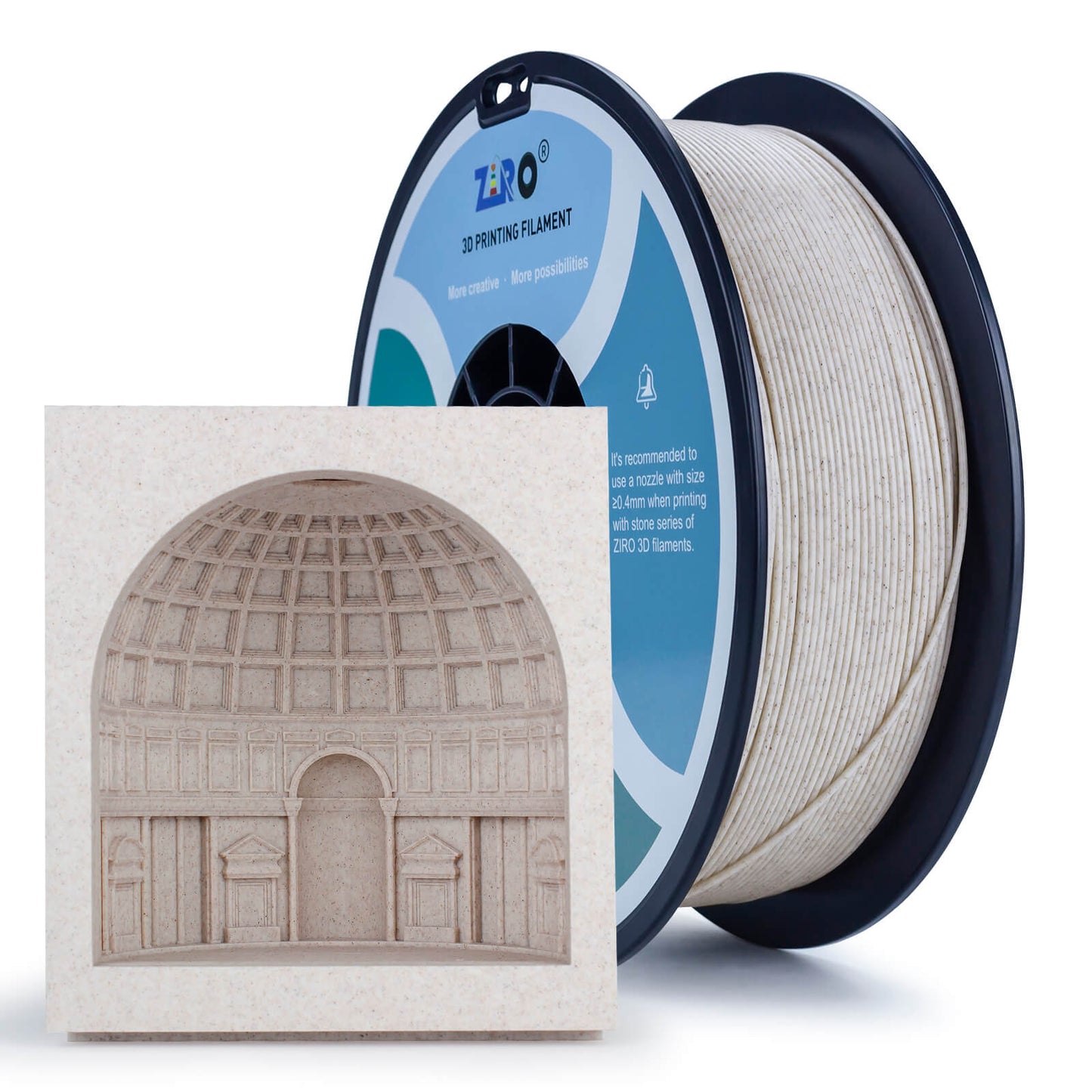 3D Craft Stone PLA Filament 1.75mm, Straw