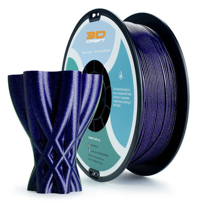 3D Craft Glitter Diamond  PLA Filament 1.75mm, Blue