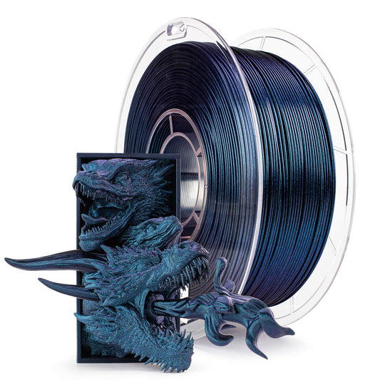 3D Craft Chameleon Series PLA Filament 1.75mm 1kg/2.2lb Spool , Peacock Teal Luster