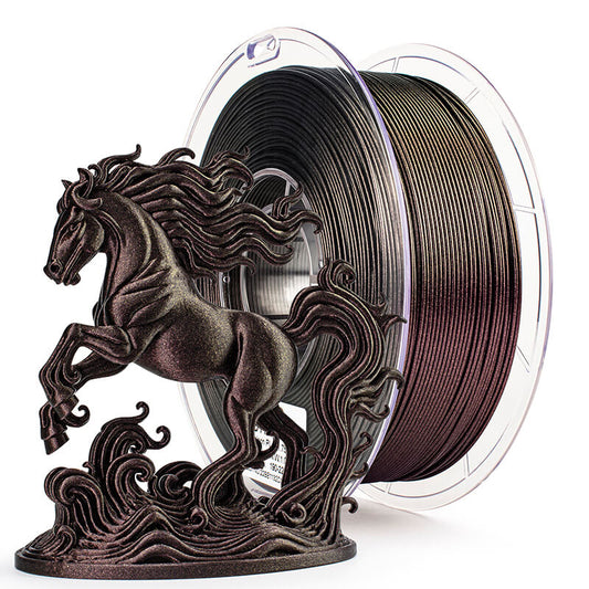 3D Craft Chameleon Series PLA Filament 1.75mm 1kg/2.2lb Spool , Scarlet Gold Luster