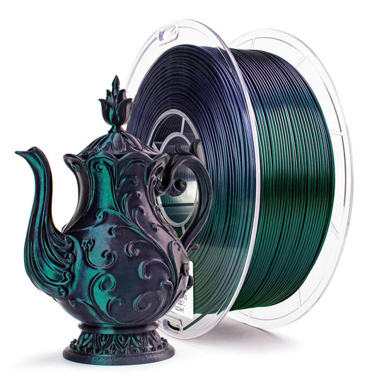 3D Craft Chameleon Series PLA Filament 1.75mm 1kg/2.2lb Spool , Velvet Green Luster