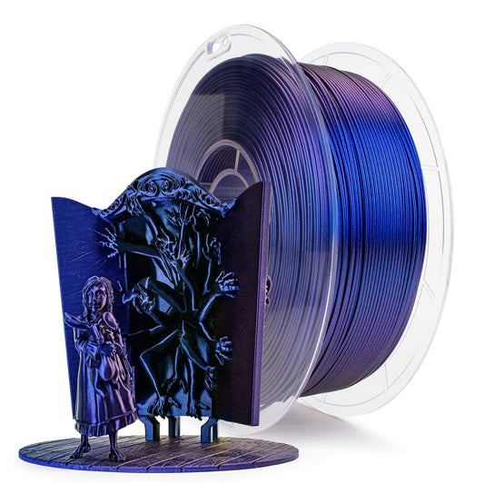 3D Craft Chameleon Series PLA Filament 1.75mm 1kg/2.2lb Spool , Iris Blue Luster