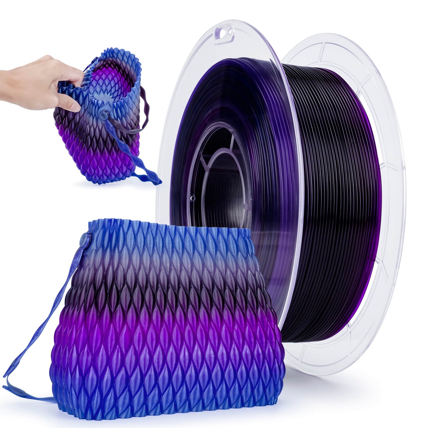 3D Craft Shore 95A Hardness TPU Filament 1.75mm, Flex Nightsky