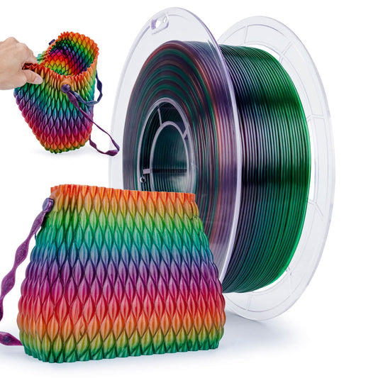 3D Craft Shore 95A Hardness TPU Filament 1.75mm, Flex Rainbow