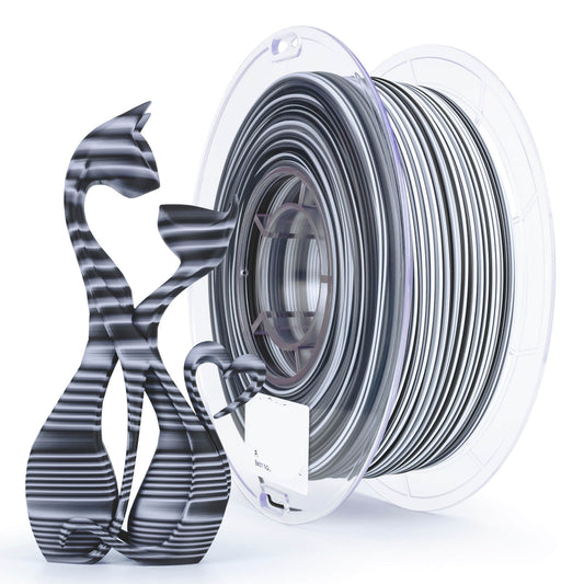 3D Craft  Stripes Matte PLA Fast Color Change Filament 1.75mm 1kg/2.2lb Spool , Zebra Stripes