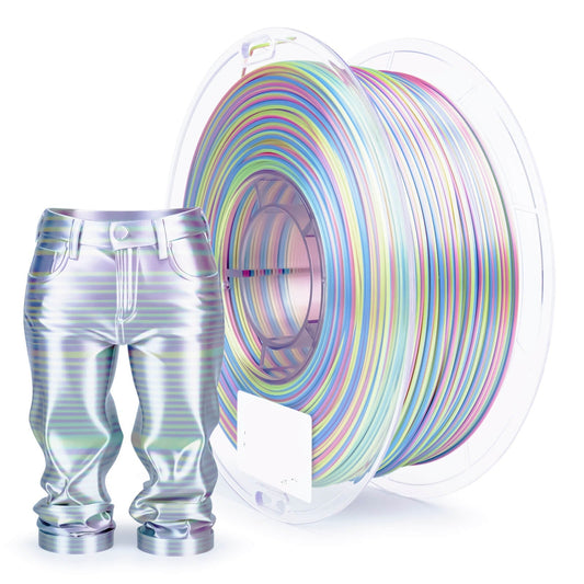 3D Craft  Stripes Silk PLA Glossy Multicolors Filament 1.75mm 1kg/2.2lb Spool , Hologram Stripes