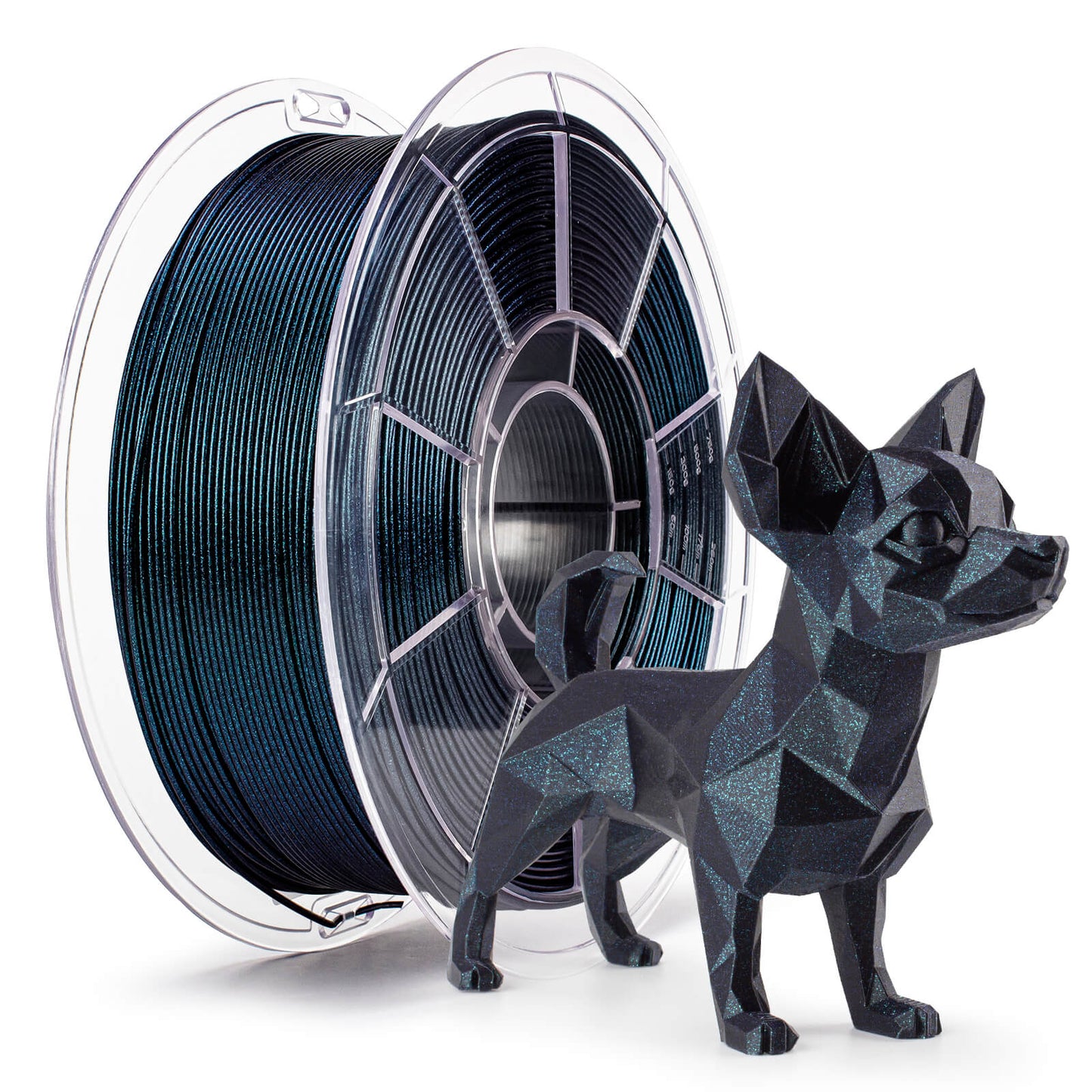 3D Craft Chameleon Series PLA Filament 1.75mm 1kg/2.2lb Spool , Moonlit Teal Luster