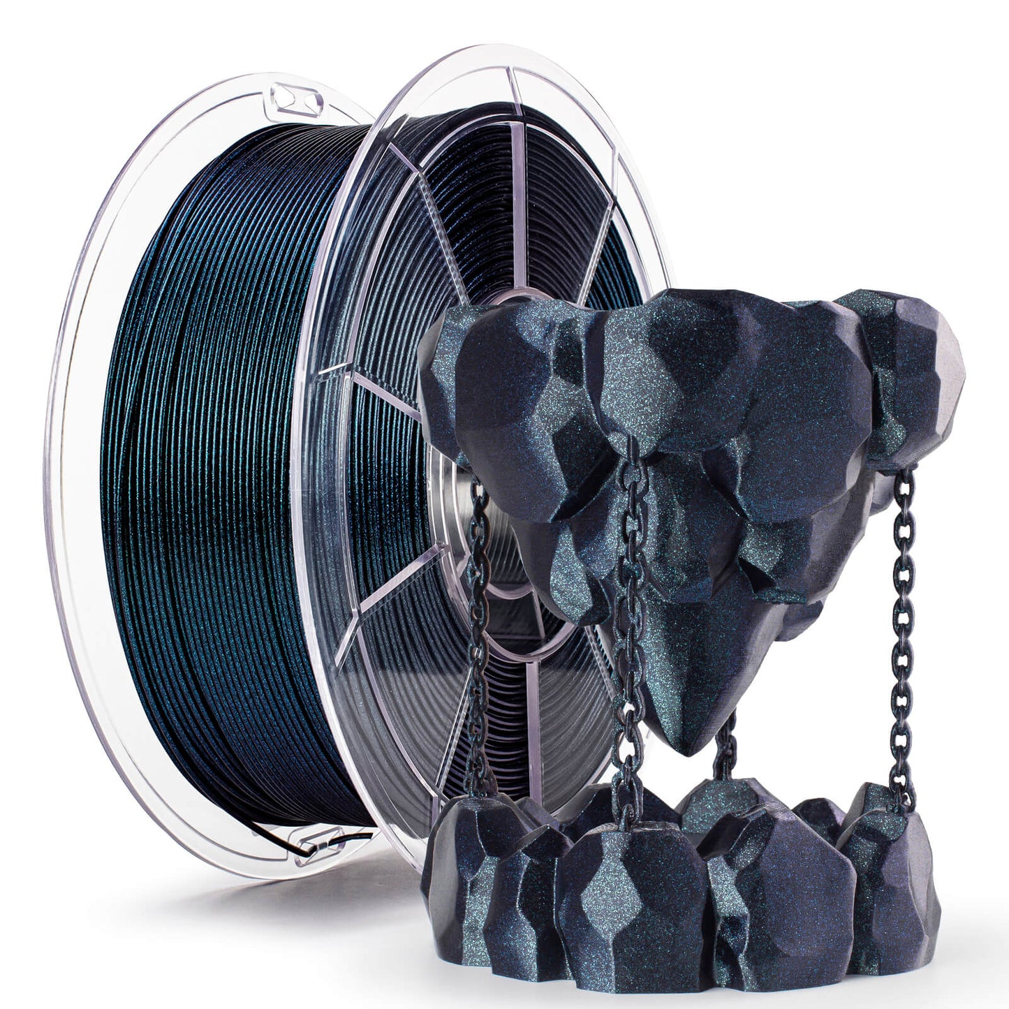 3D Craft Chameleon Series PLA Filament 1.75mm 1kg/2.2lb Spool , Moonlit Teal Luster