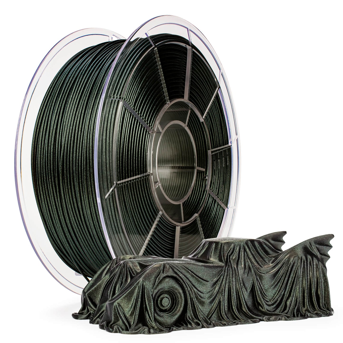 3D CraftChameleon Series PLA Filament 1.75mm 1kg/2.2lb Spool , Moss Green Luster