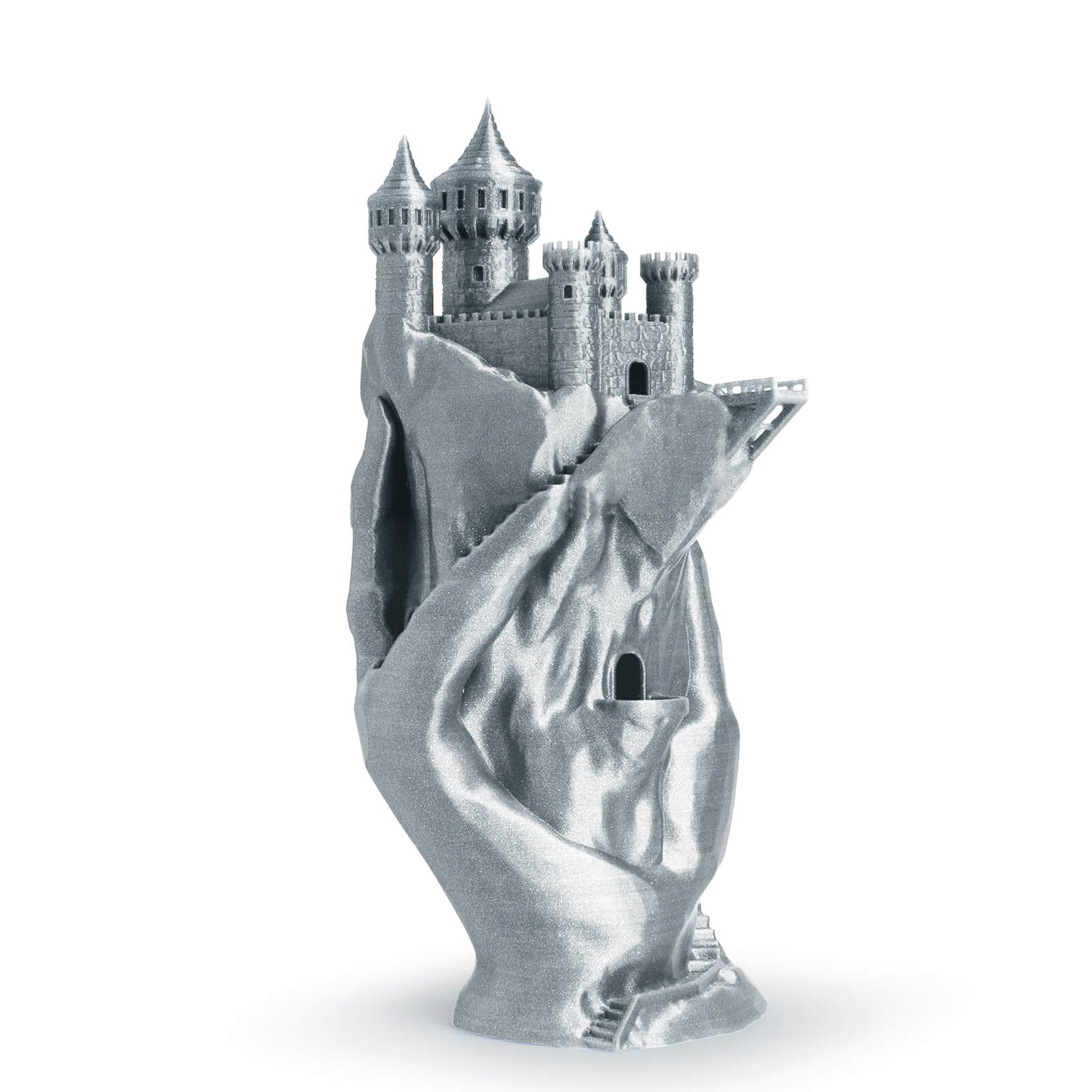 3D Craft Glitter Diamond  PLA Filament 1.75mm, Silver