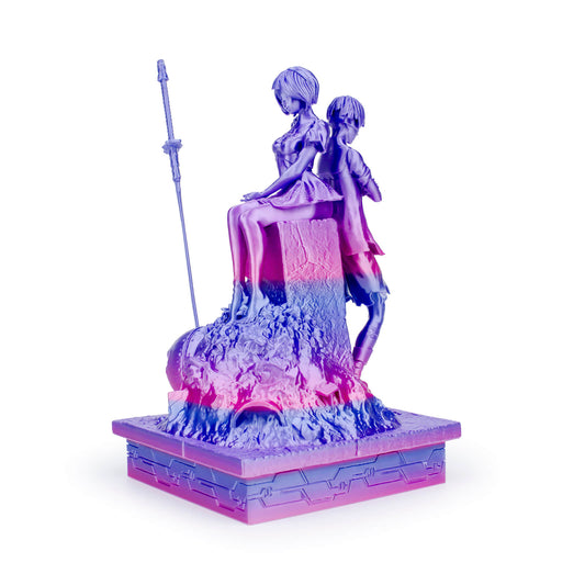 3D Craft Fast Gradient Silk PLA Filament 1.75mm, Personality Series- Romantic