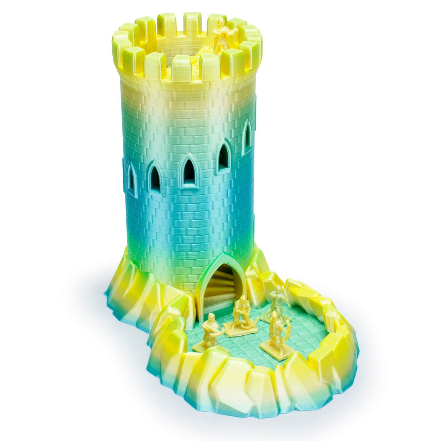 3D Craft Fast Gradient Silk PLA Filament 1.75mm, Lemon Shimmer