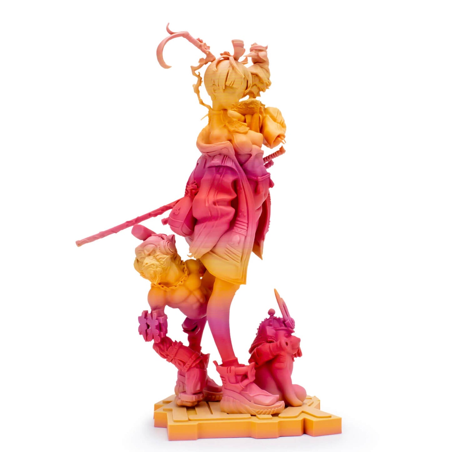 3D Craft Fast Gradient Matte PLA Filament 1.75mm, Peachy Sunrise