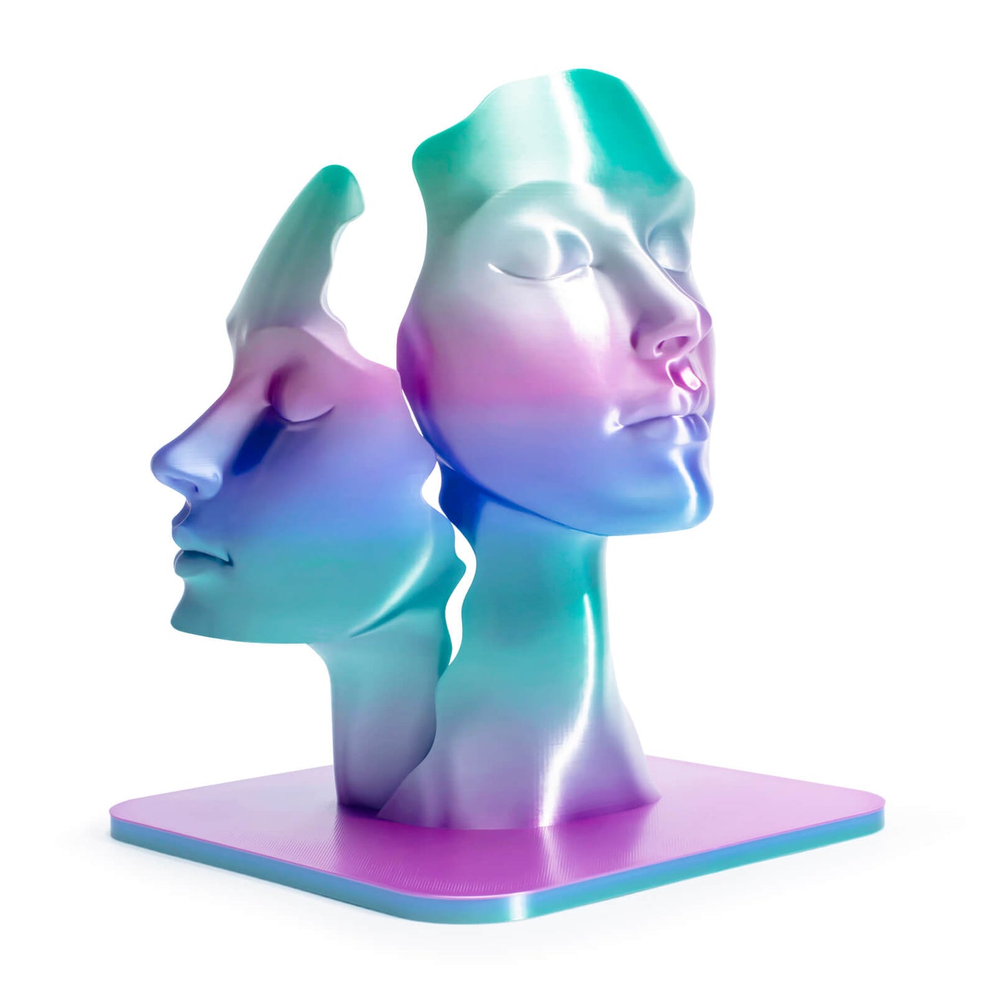 3D Craft Fast Gradient Silk PLA Filament 1.75mm, Aqua Sky