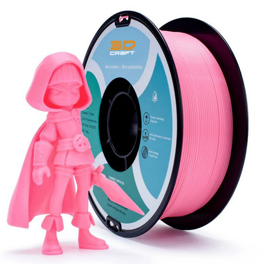3D Craft Fluorescence PLA Filament 1.75mm, Fluo Pink