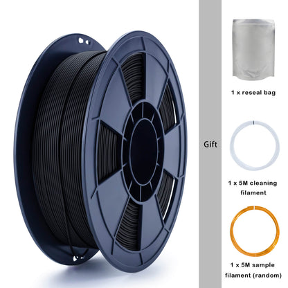 3D Craft Matte PLA Filament 1.75mm, Black