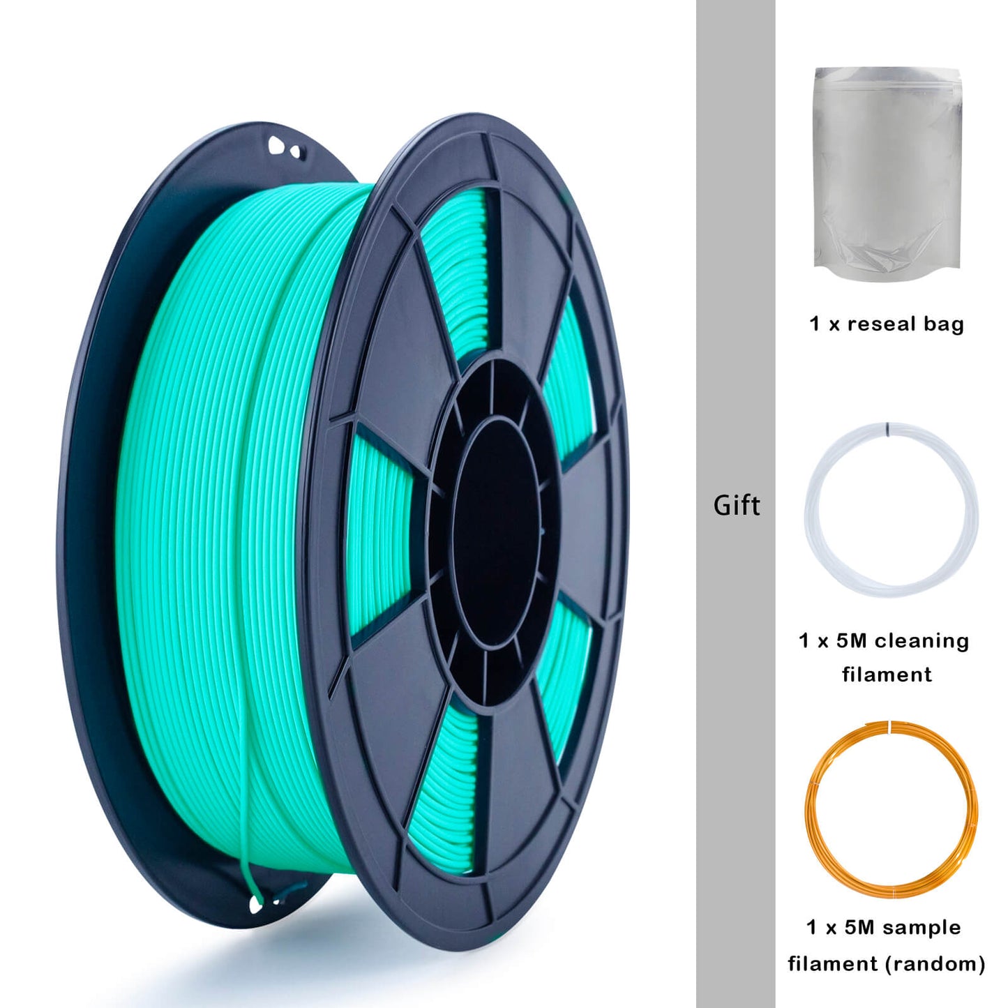 3D Craft Matte PLA Filament 1.75mm, Cyan