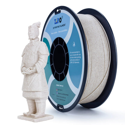 3D Craft Stone PLA Filament 1.75mm, Straw