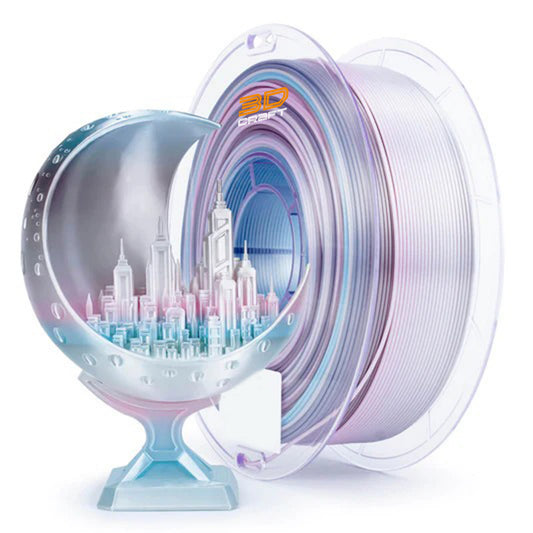 3D Craft Fast Gradient Silk PLA Filament 1.75mm, Lunar Bloom