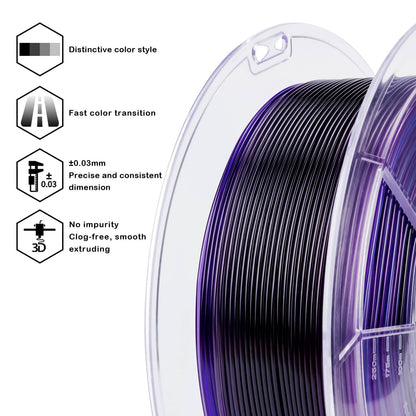 3D Craft Shore 95A Hardness TPU Filament 1.75mm, Flex Nightsky