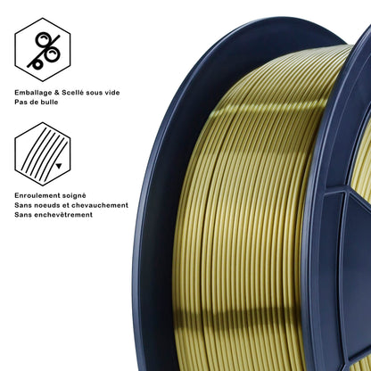 3D Craft Silk PLA Filament 1.75mm, Bronze