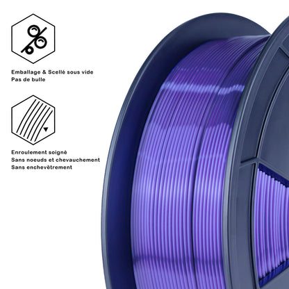 3D Craft Silk PLA Filament 1.75mm, Blue