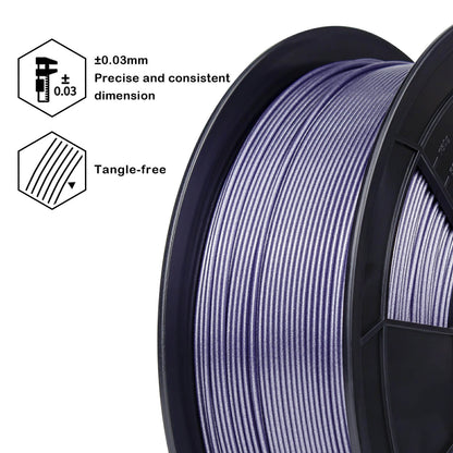 3D Craft Glitter Diamond  PLA Filament 1.75mm, Lavender
