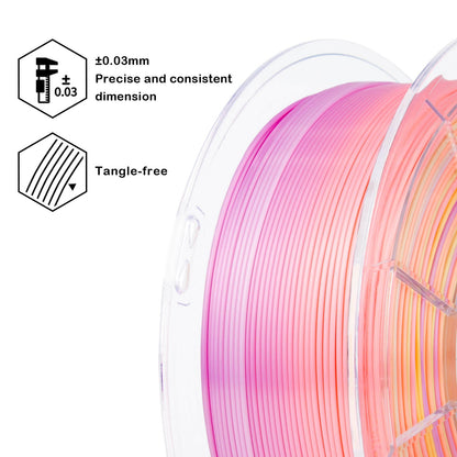 3D Craft  Fast Gradient Silk PLA Filament 1.75mm, Personality Series- Sweet