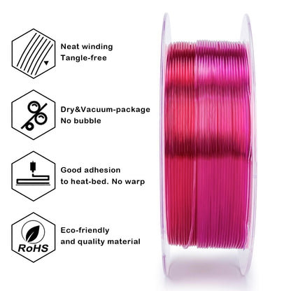 3D Craft Shore 95A Hardness TPU Filament 1.75mm, Flex Fushsia