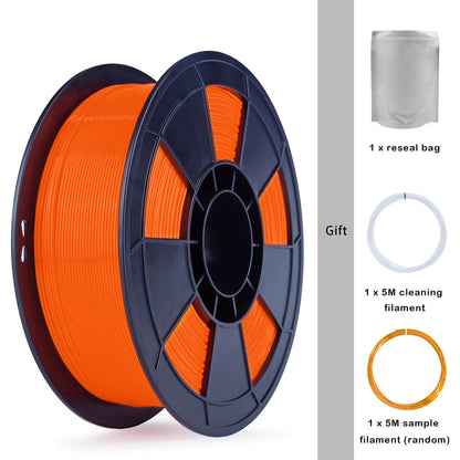 3D Craft Fluorescence PLA Filament 1.75mm, Fluo Orange