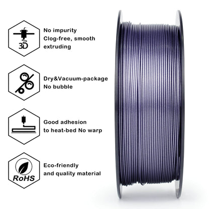 3D Craft Glitter Diamond  PLA Filament 1.75mm, Lavender