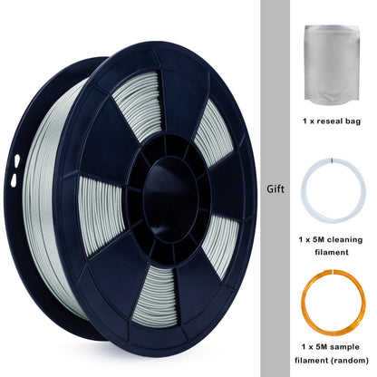 3D Craft Glitter Diamond  PLA Filament 1.75mm, Silver