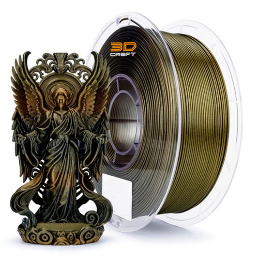 3D Craft Glitter Diamond PLA Filament 1.75mm, Brass Sparkle