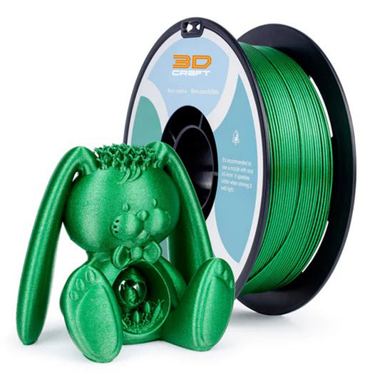 3D Craft Glitter Diamond PLA Filament 1.75mm, Emerald Green
