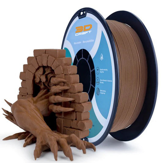 3D Craft Matte PLA Filament 1.75mm, Chocolate