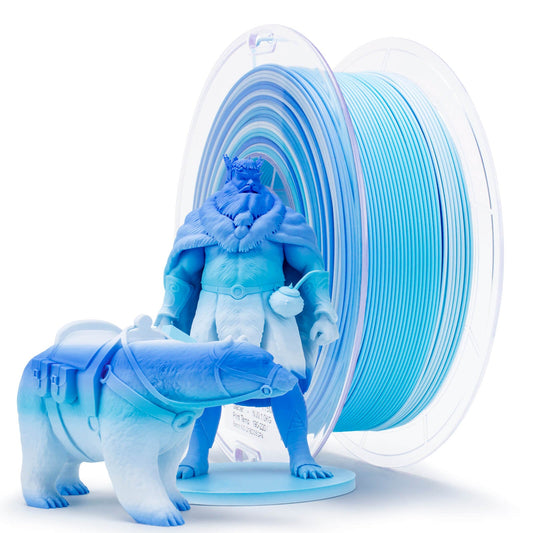 3D Craft Fast Gradient Matte PLA Filament 1.75mm, Glacier