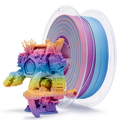 3D Craft Fast Gradient Matte PLA Filament 1.75mm, Vibrant Coral