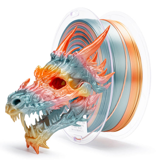3D Craft Fast Gradient Silk PLA Filament 1.75mm, Mellow Horizon