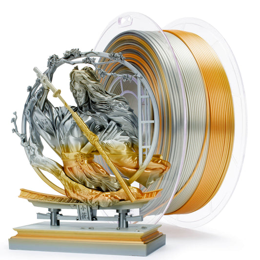 3D Craft Fast Gradient Silk PLA Filament 1.75mm, Metallic Fusion