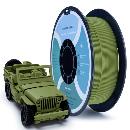 3D Craft Matte PLA Filament 1.75mm, Military Green