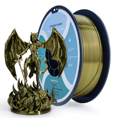 3D Craft Silk PLA Filament 1.75mm, Bronze