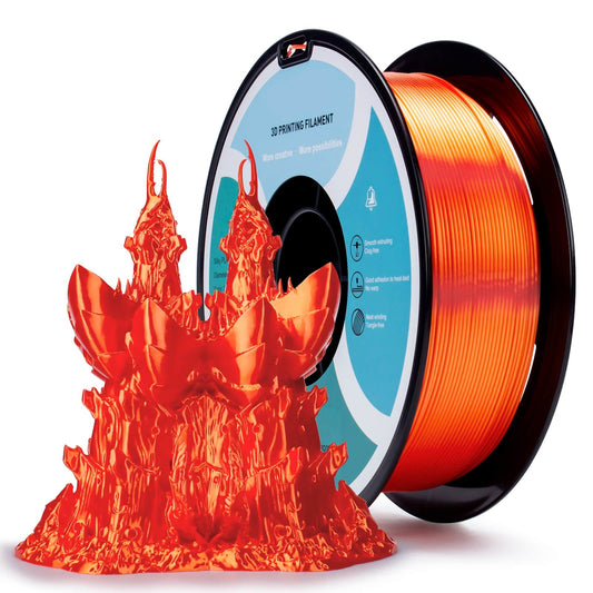 3D Craft Silk PLA Filament 1.75mm, Orange