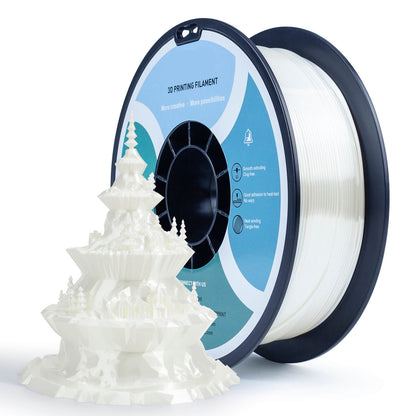 3D Craft Silk PLA Filament 1.75mm, White