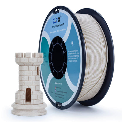 3D Craft Stone PLA Filament 1.75mm, Straw