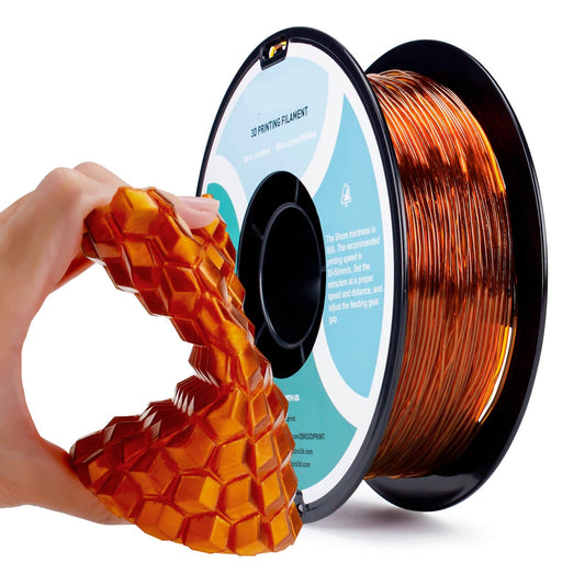 3D Craft Shore 95A Hardness TPU Filament 1.75mm, Translucent Caramel