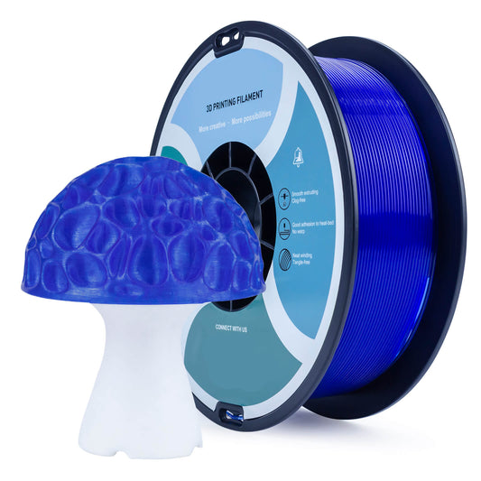 3D Craft  Translucent PLA Filament 1.75mm, Translucent Blue